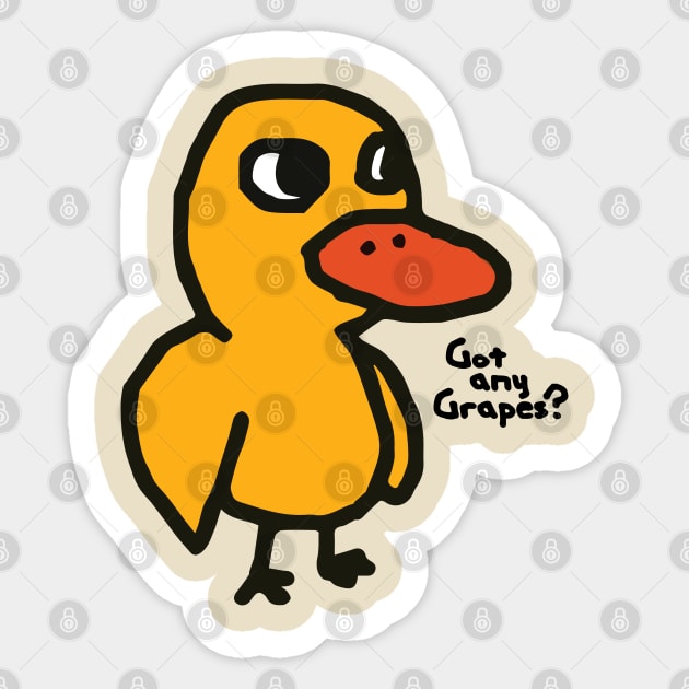 Mr. Duck Sticker by TonieTee